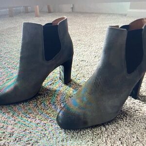 Gray Ankle Boots